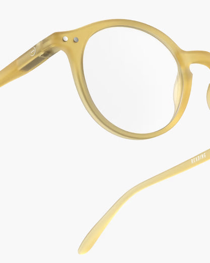 #D YELLOW HONEY READING GLASSES +1
