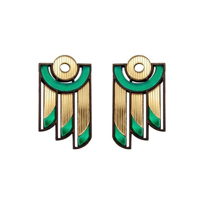 GREEN BALCONY EARRINGS