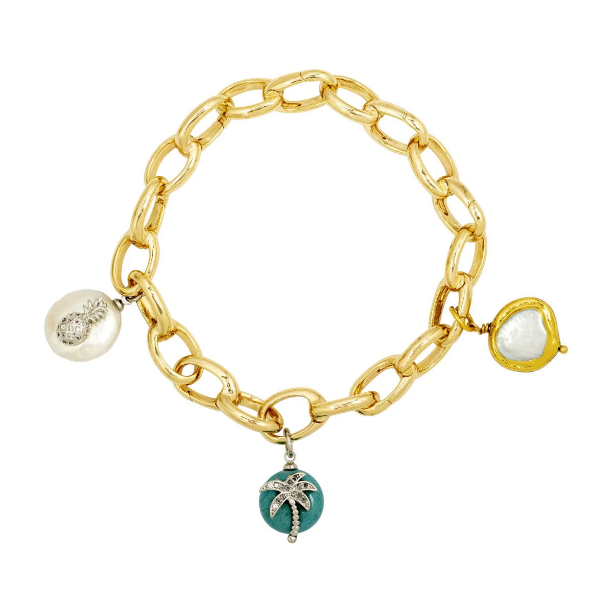 LEA GOLD PEARL CHARM