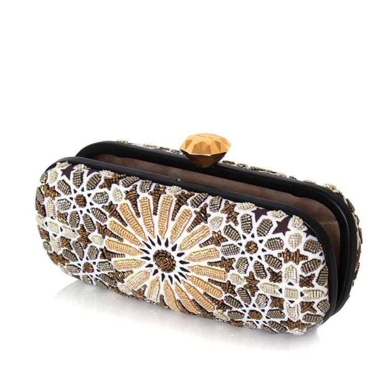 MOROCCAN GOLD BIG BOX CLUTCH