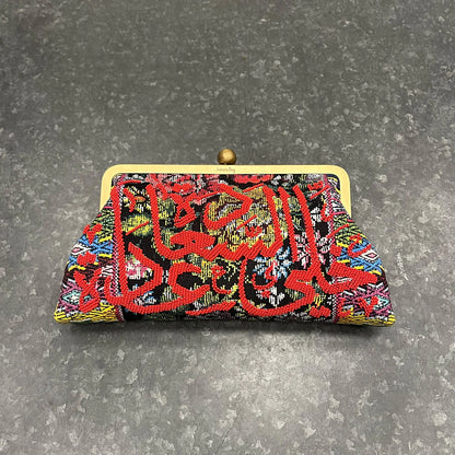 HAPPINESS RED ON MEXICAN FLORAL CLASSIC BAG