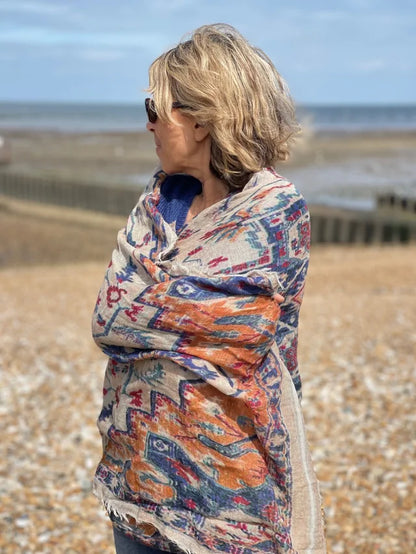 KYLA FADED ELEGANCE WOOL SCARF